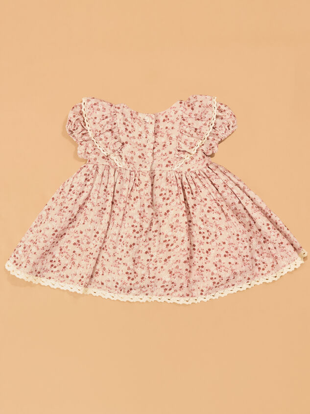 Ditsy Floral Bow Dress Detail 5 - AS Kids