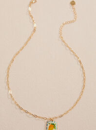 Orange Fruit Chain Necklace Detail 2 - ALTAR'D STATE KIDS