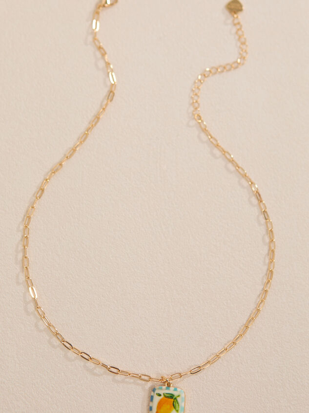 Orange Fruit Chain Necklace Detail 2 - ALTAR'D STATE KIDS