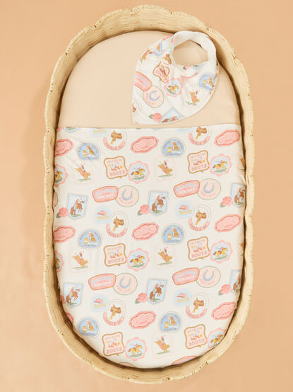 Rodeo Charm Swaddle And Bib - ALTAR'D STATE KIDS