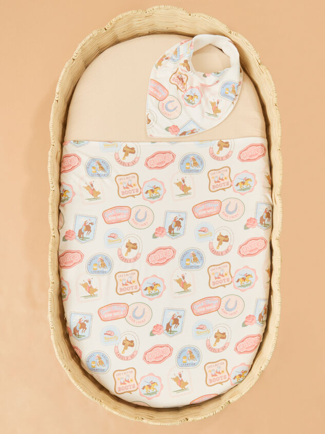 Rodeo Charm Swaddle And Bib - ALTAR'D STATE KIDS