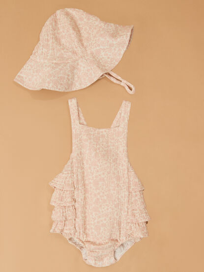 Harper Floral Sunsuit with Hat - ALTAR'D STATE KIDS