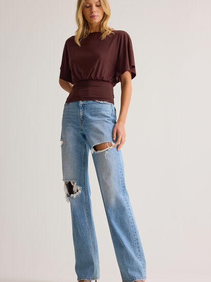 Mina Boatneck Fitted Top - AS Kids