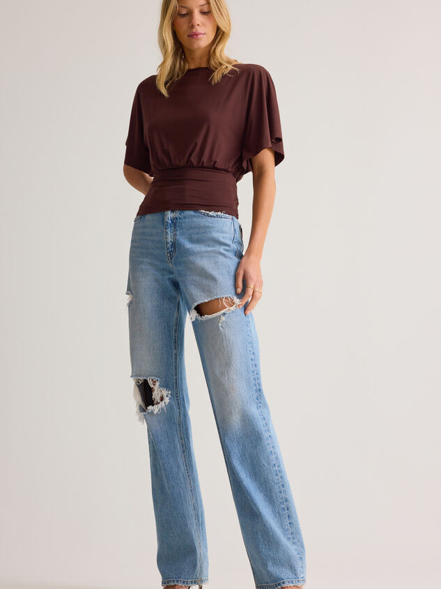 Mina Boatneck Fitted Top Detail 2 - AS Kids