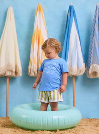 Cash Striped Short Detail 4 - AS Kids
