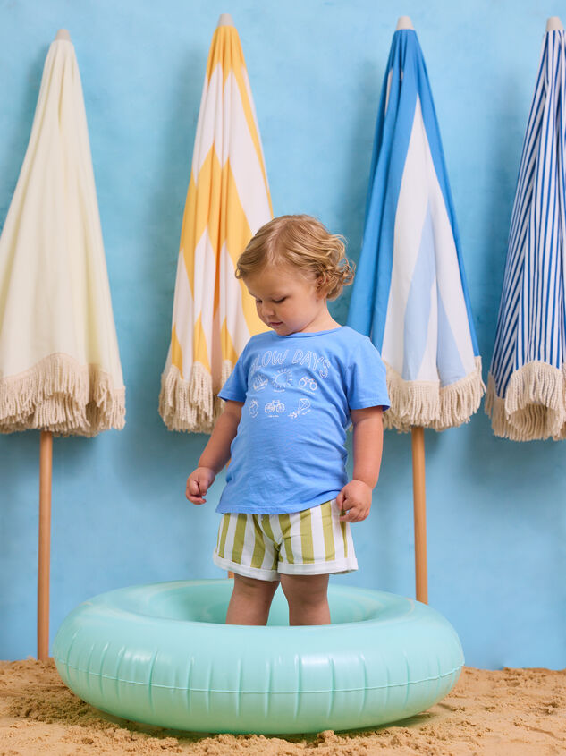 Cash Striped Short Detail 4 - AS Kids