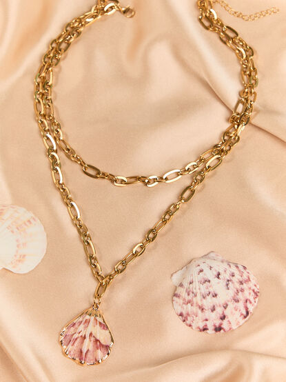 Double Layered Shell Necklace - AS Kids