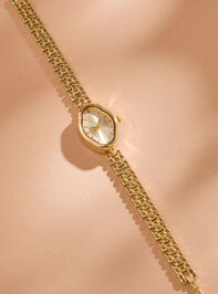 Gold Oblong Link Watch Detail 2 - ALTAR'D STATE KIDS