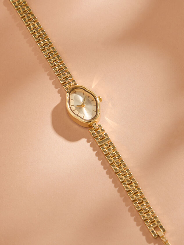 Gold Oblong Link Watch Detail 2 - ALTAR'D STATE KIDS