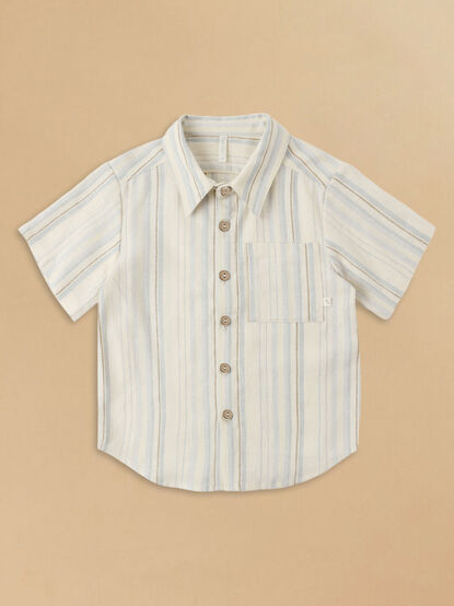 Perry Sea Stripe Polo By Rylee + Cru - ALTAR'D STATE KIDS