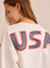 USA Flag Applique Pullover Detail 6 - ALTAR'D STATE KIDS