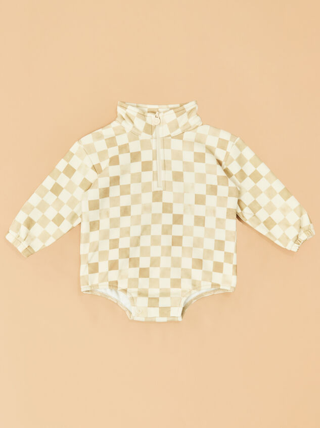 Logan Checkered Quarter-Zip Bubble - ALTAR'D STATE KIDS