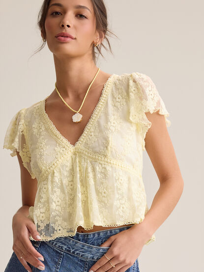 Libby Embroidered Babydoll Top - AS Kids