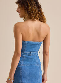 Rylee Denim Tube Top Detail 5 - ALTAR'D STATE KIDS