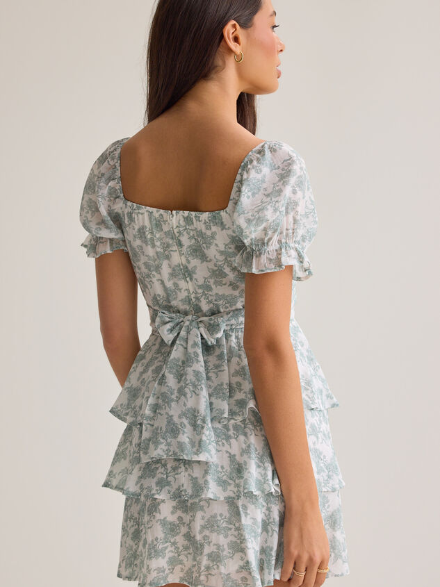 Lavelle Floral Mini Dress Detail 4 - AS Kids