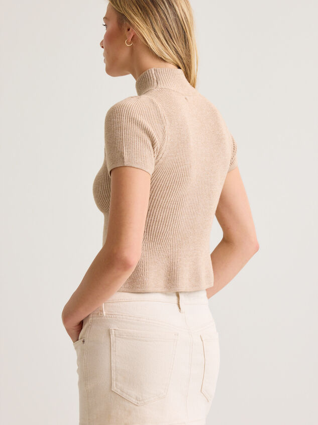 Noria Mock Neck Fitted Sweater Detail 4 - AS Kids