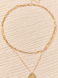 Hammered Coin Layer Necklace Detail 3 - AS Kids