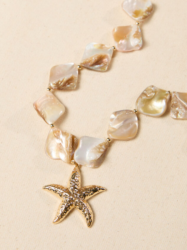 Starfish Natural Shell Necklace Detail 2 - ALTAR'D STATE KIDS