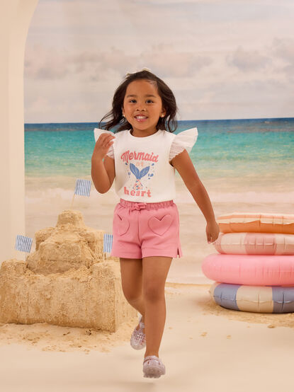 Heart Pocket Short - AS Kids