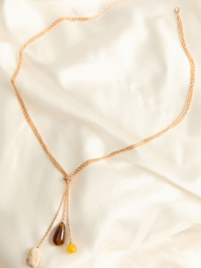 Chain Knot Y Necklace - AS Kids