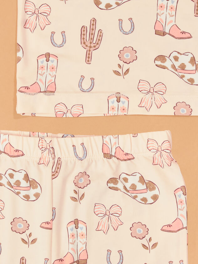 Darlin' Cowgirl Long Sleeve Lounge Set Detail 2 - AS Kids