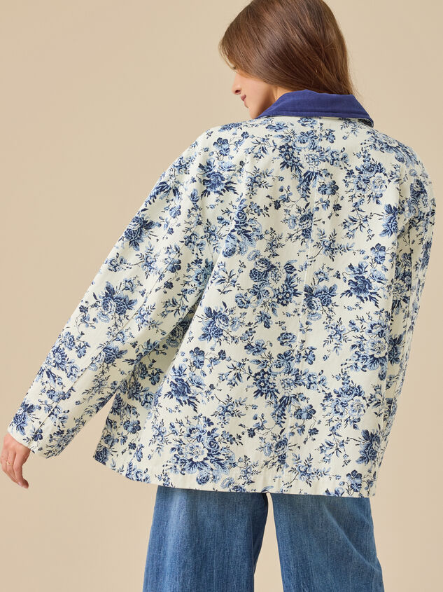Mina Floral Barn Jacket Detail 3 - ALTAR'D STATE KIDS