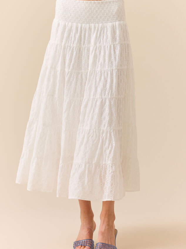 Lynley Tiered Midi Skirt Detail 3 - ALTAR'D STATE KIDS