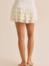 Camila Tiered Lace Mini Skirt Detail 5 - ALTAR'D STATE KIDS