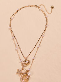 Layered Pearl Shell Necklace - AS Kids
