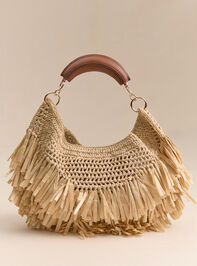 Amarilis Fringe Straw Shoulder Bag - AS Kids