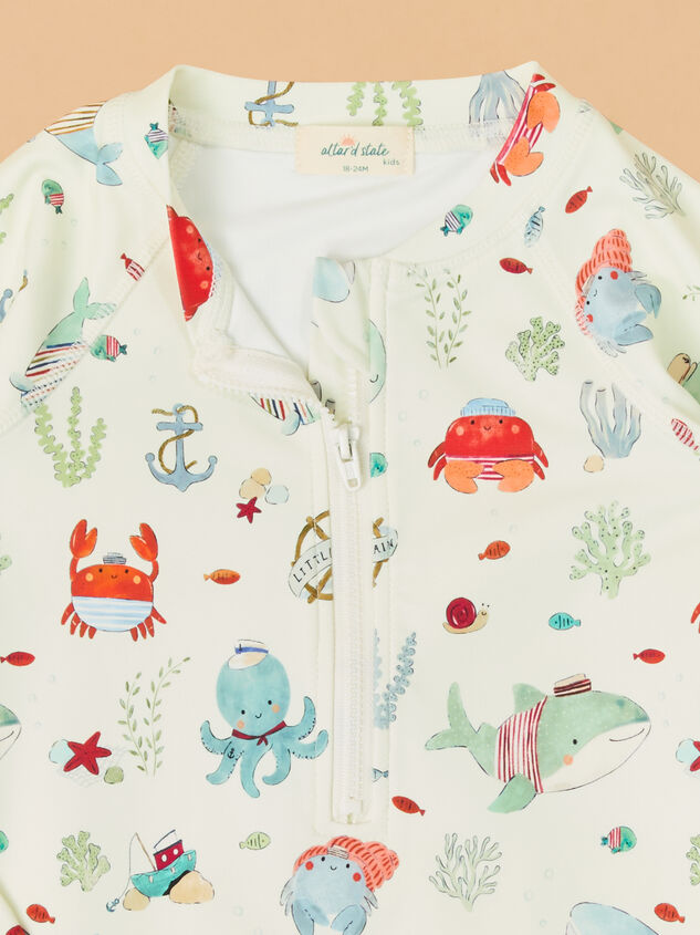 Sailor Sea Romper Swimsuit Detail 4 - ALTAR'D STATE KIDS