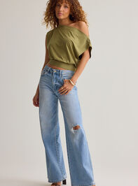 Senna Asymmetrical Neck Top Detail 3 - AS Kids
