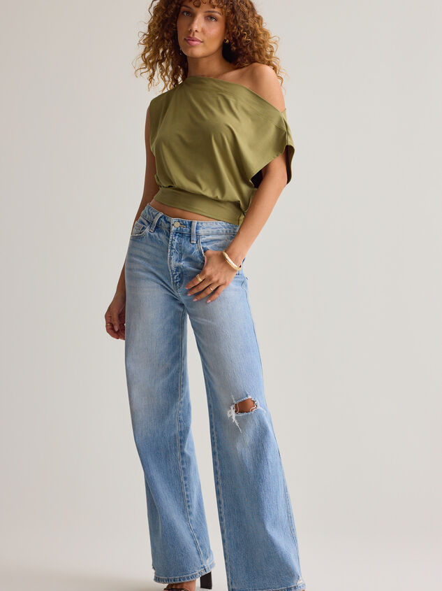 Senna Asymmetrical Neck Top Detail 3 - AS Kids