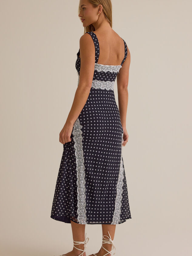 Chelsea Lace Trim Midi Dress Detail 6 - AS Kids