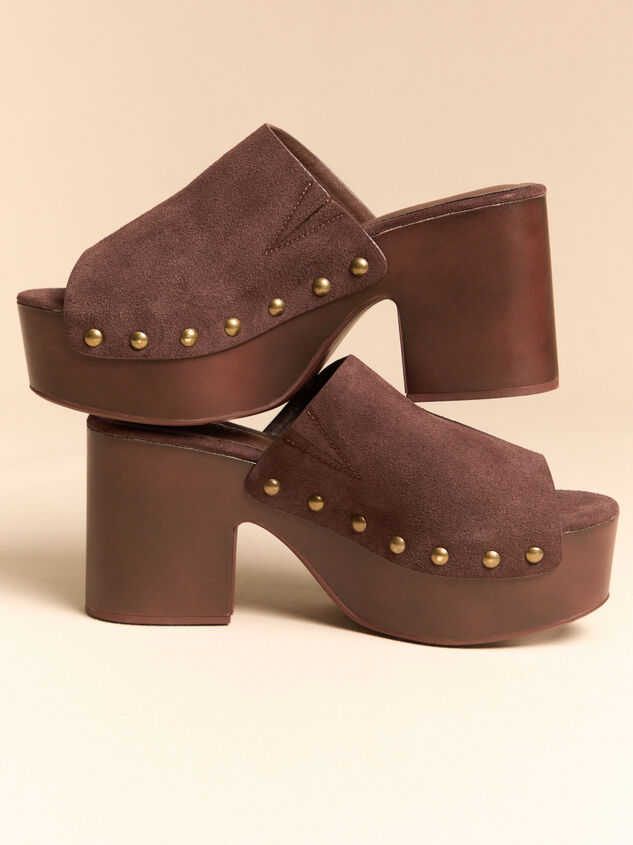 Hayden Suede Grommet Wood Heel - AS Kids