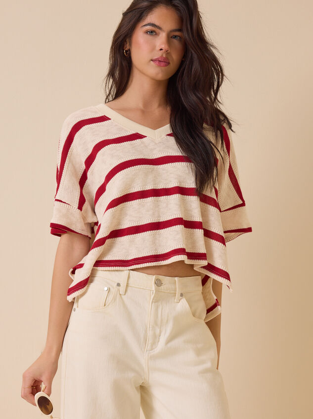 Dylan Striped V-Neck Top - AS Kids