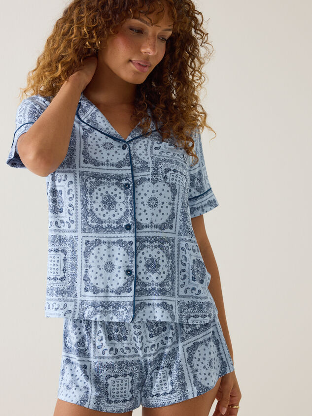 Haley Bandana Lounge Top Detail 2 - AS Kids
