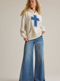 Denim Cross Hoodie - AS Kids