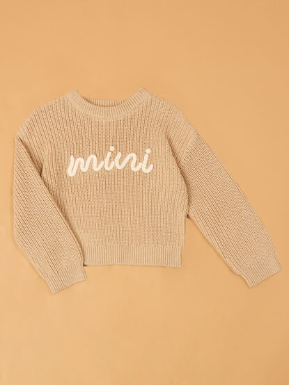 Maeve Mini Topstitch Sweater - AS Kids