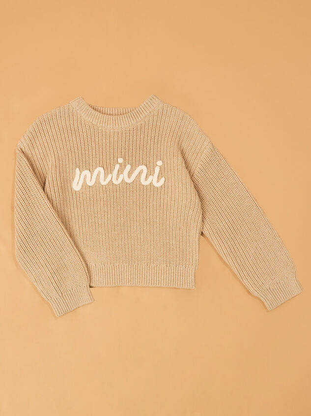 Maeve Mini Topstitch Sweater - AS Kids