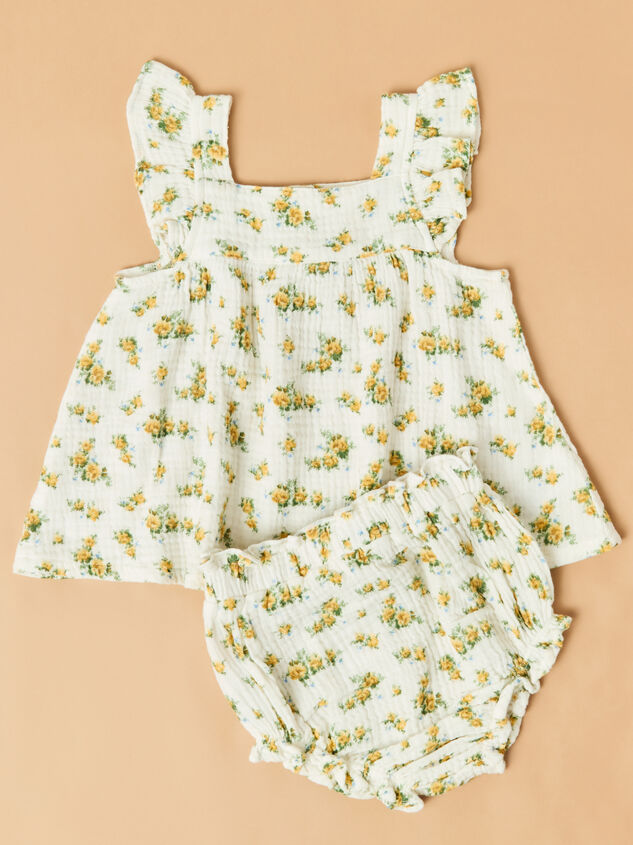 Sunshine Rose Ruffle Tank Set - AS Kids