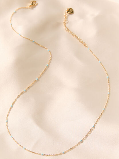 Kendall Blue Dot Necklace - ALTAR'D STATE KIDS