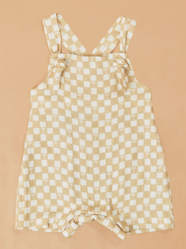 Palm Check Knot Shortall - ALTAR'D STATE KIDS