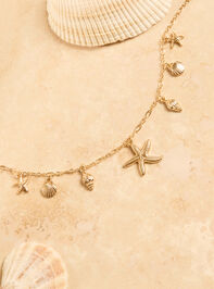 Starfish Shell Charm Necklace Detail 3 - ALTAR'D STATE KIDS