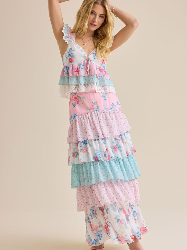 Brea Floral Ruffle Maxi Skirt - ALTAR'D STATE KIDS