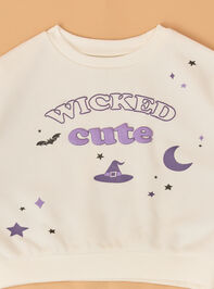 Wicked Cute Graphic Baby Sweatshirt Detail 2 - AS Kids