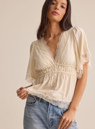 Evanelle Lace Babydoll Top Detail 2 - AS Kids