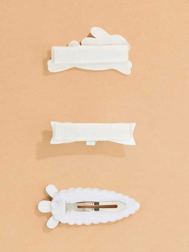3-Piece Easter Hair Clip Set by Mudpie Detail 3 - ALTAR'D STATE KIDS