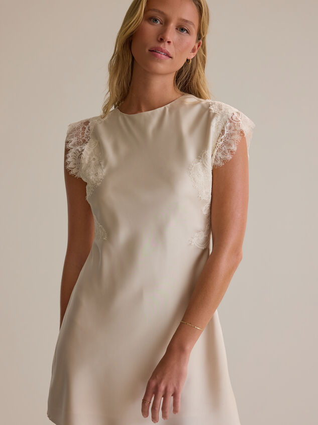 Lennon Satin Mini Dress Detail 3 - AS Kids