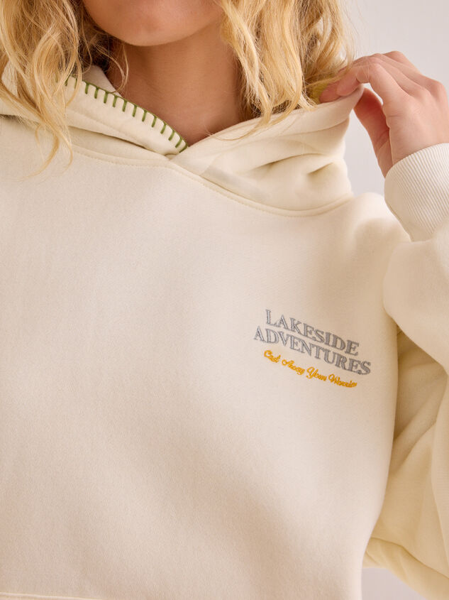 Lakeside Adventures Graphic Hoodie Detail 2 - AS Kids